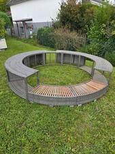 Poolumrandung Poolverkleidung Whirlpool Umrandung Rattan Rahmen Rund 204 cm