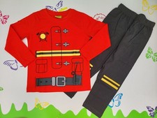 Schlafanzug Feuerwehrmann oder Pirat Größe 98/104 110/116 122/128 134/140