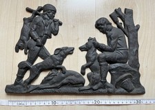 Antiker Gusseisen Wandschmuck