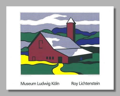 Roy lichtenstein red barn - roy,