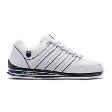 K-Swiss RINZLER Herren Weiß Sneaker Echtleder Sportschuhe ZX 750 (01235-139-M)