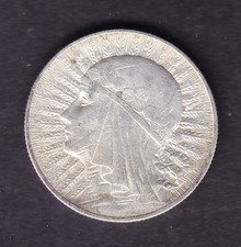 Polen Silbermünze 5 Zl 1932 Jadwiga