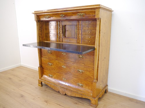 Biedermeier sekretär birke - biedermeier,