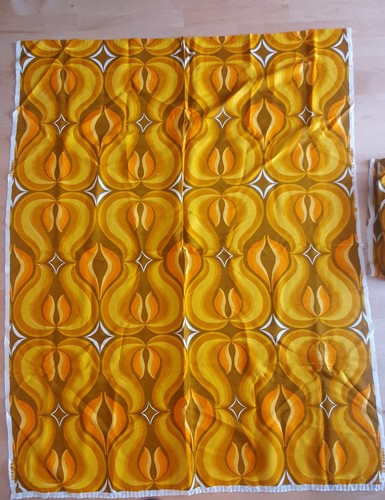 Original vintage vorhang stoff - vintage,