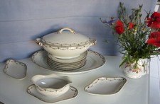 Speiseservice f. 6,  LIMOGES  NR. 25 B) JUGENDSTIL, 12teilig