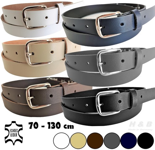 Leder gürtel glatt - 2,5, cm