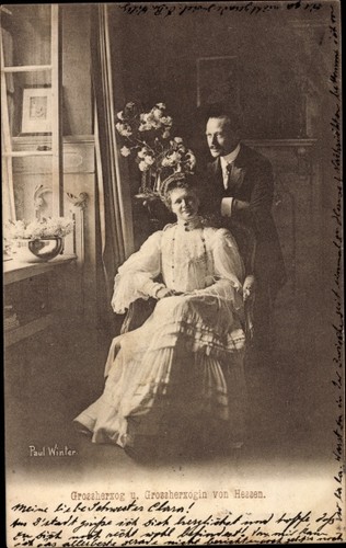 Großherzog ernst ludwig - ak,