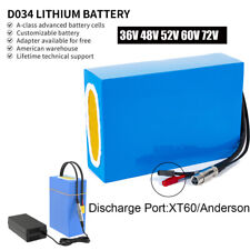E-bike Akku 72V/60V/52V/48V/36V 20Ah Elektroroller Lithium Batterie für 0-3000w