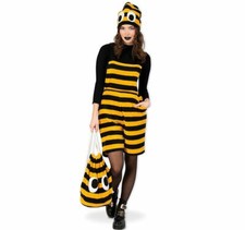 Bienen Kostüm Fleece Latzhose