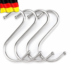 30x Edelstahl S-Haken Küchenhaken Fleischerhaken Metallhaken Edelstahlhaken DE