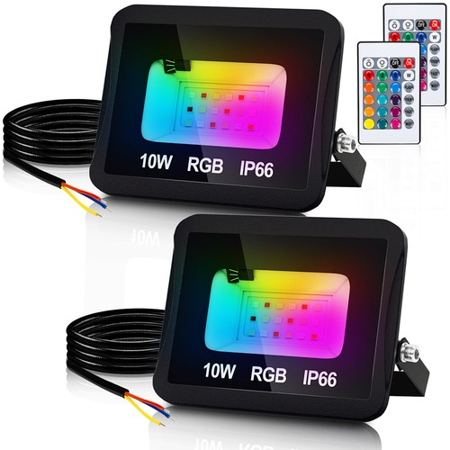10x rgb led - fluter, außen