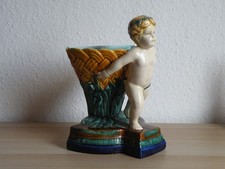 KARLSRUHER MAJOLIKA WANDVASE