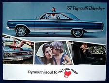 Prospekt brochure 1967 Plymouth Belvedere  (USA)  
