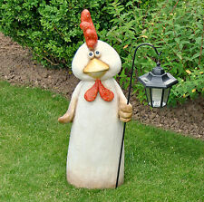 XXL Gartenfigur Hahn LED