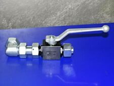 Eder Hydraulik Blockkugelhahn Kugelhahn +Verschr.  400bar  St/POM/N PN400  DN20S