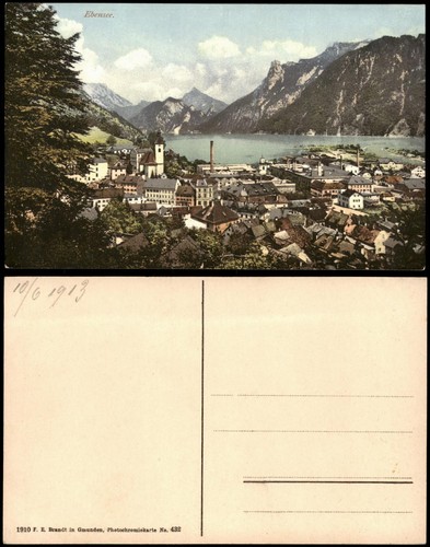 Ansichtskarte ebensee - ansichtskarte,