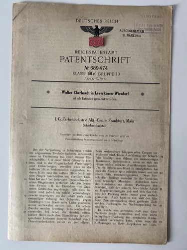 Reichspatentamt patentschrift - reichspatentamt,
