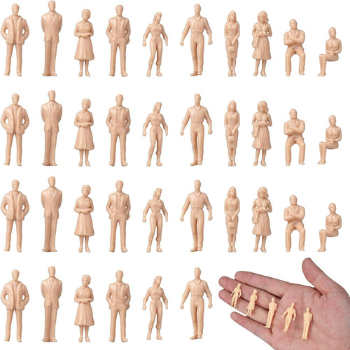 Unbemalte miniatur figuren - 50,
