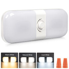 12V&24V LED Innenraumleuchte Deckenlampe Wohnmobil Stufenlos Dimmbar Knöpfe NEU.