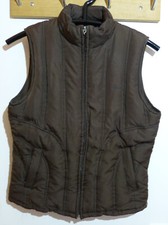 Steppweste Cecil braun mit Stehkragen Gr. S Daunen/Feder