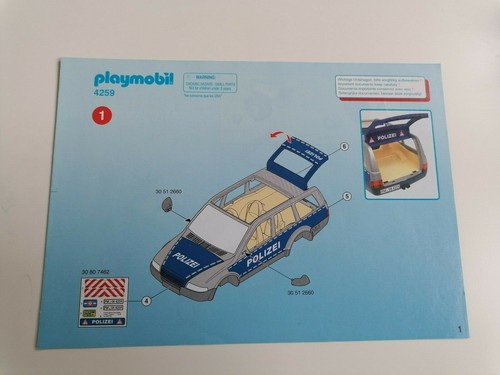 Playmobil 4259 nur bauplan - 4259,