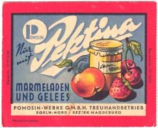 Pektina Pomosin Werke Egeln Werbung 1959 Rezepte Marmelade Gelee Magdeburg DDR