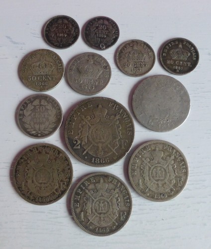 Lot x12 französisches - , silber