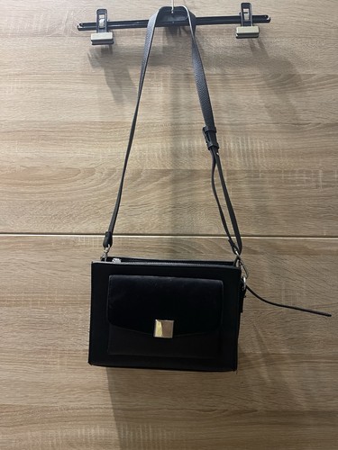 Schwarze tasche mit langem - schwarze,