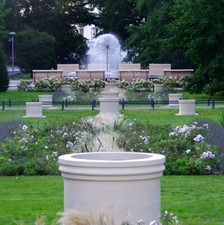 🔶 Pflanzschale Padua Sandstein 66 x 55 cm Topf Pflanztopf Steinkunst BLACKFORM