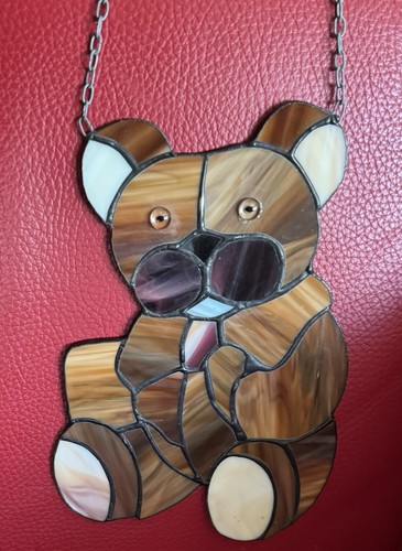Tiffany fensterbild teddybär - fensterbild,