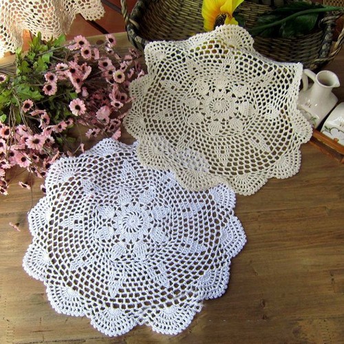 Weiß beige rund spitze - weiß/beige,