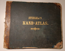 STIELER'S Hand-Atlas, wahrsch. 6. Auflage, Kartendatierungen 1873-1875,  vollst.