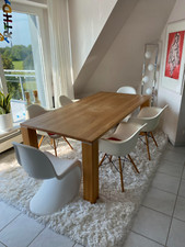 DESIGNER- TISCH -  ESSTISCH  - 2 Meter x 1 Meter - MASSIVE EICHE - LUXUS