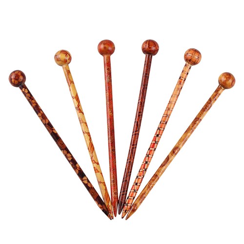 Stück holz haarnadel - 6, dame