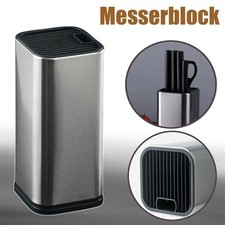 Edelstahl Messerblock