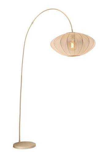 Bogenleuchte messing beige - bogenleuchte,