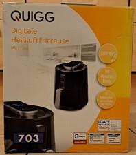 Quigg Digitale Heißluftfritteuse * 1300 Watt * 2,6 Liter * OVP * selten benutzt