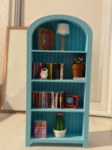 Miniatur bücherregal mit - bücherregal,