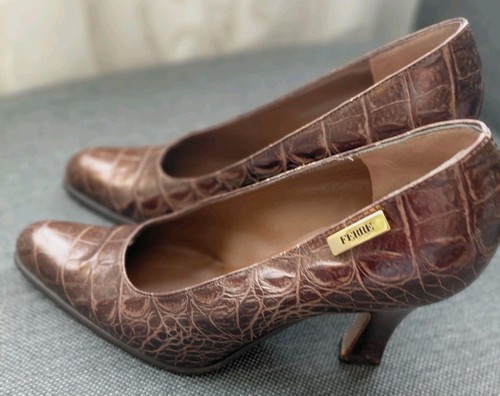 Damen schuhe krokoleder top - schuhe,