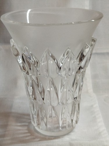 Lalique france feuilles vase - feuilles,