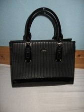 Shopper Bag Clutch Tasche Schulter Handtasche David Jones schwarz