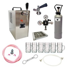 Komplett Set - Zapfanlage JET 30, 1-leitig, 35 L/h, inkl. Biergläser ISAR 0,3 L