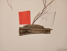 Konv2 Spur N Weiche links+E Antrieb geprüft  Piccolo Profigleis Fleischmann flm