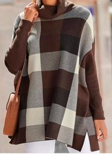 Lascana Poncho kariert -