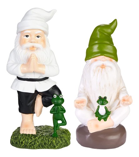 Yoga gartenzwerg mit - yoga, frosch