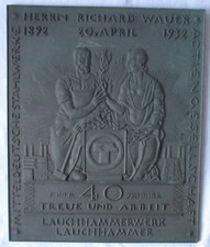 Plakette Für 40 jährige