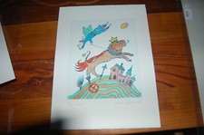 Handcolorierte Radierung