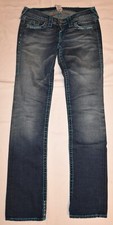 True Religion Jeans Billy Super T  Nähte türkis Gr.26 NEUWERTIG