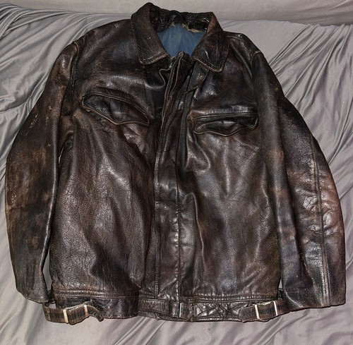 Alte braune lederjacke - alte,