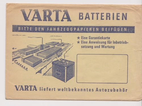 Alte garantiekarte varta - garantiekarte,